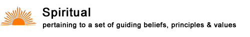Emotional - pertaining to a set of guiding beliefs, principles and values